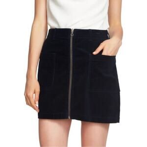 1.STATE Women's Corduroy Mini Skirt Rich Black 2